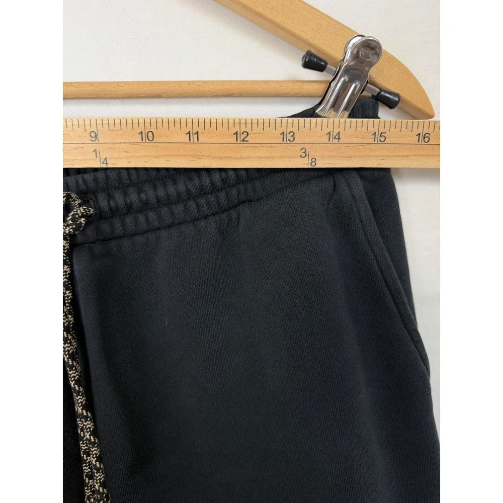 Adidas Men 100% Cotton Cargo Joggers Large Black Trefoil Sweatpants